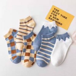 Boys And Girls Pure Color Harajuku Boat Socks Shallow Mouth Sports Socks four seasons Invisible Pile Socks