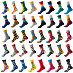 Sifot Wholesale Custom Cotton Tube Printed Breathable Street Wear Casual Men's Fashion Socks